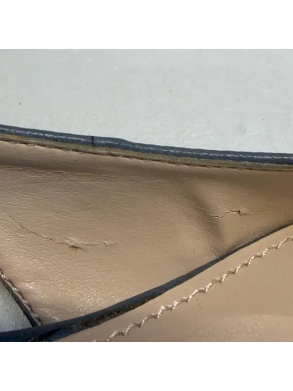 Franco Sarto Slingback Ballet Flat Shoes Women's 8 Leather Office Preppy Casual